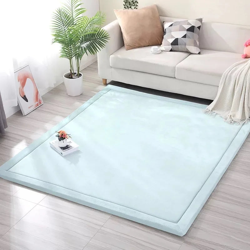 Latest Japanese Style 3CM Thickening Coral Fleece Velvet Mattress Camel Bed Mattress Living Room Tatami Carpet Baby Crawling Mat