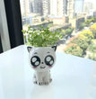 1pc Ceramic Flowerpot Mini Cat Cartoon Cute Plant Desktop Potted Plant Pot DIY Decorate Toys Science Education School Gifts