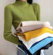 Women Turtleneck Sweater Knitted Soft Pullovers cashmere Jumpers Basic Solid Soft Sweaters Women Autumn Winter Casual Top