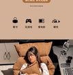 Comfortable Long-term Sofa Chair, Gaming Chair, Bedroom Desk Chair, Home Study Office Stool, Soft and Comfortable