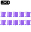 10PCS Gardening Mini Small Square Pot Flower Pot Succulent Pot Little Black Square Plastic Pot Seedling Tray Containe