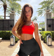 2024 New Summer Solid Yoga Shorts Chic Simple Style High-waisted Hip Lift Women's Sports Shorts