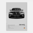 Pop Black and White Luxury Car Poster Aesthetics Supercar Sports Car Canvas Print Wall Art Garage Room Decor