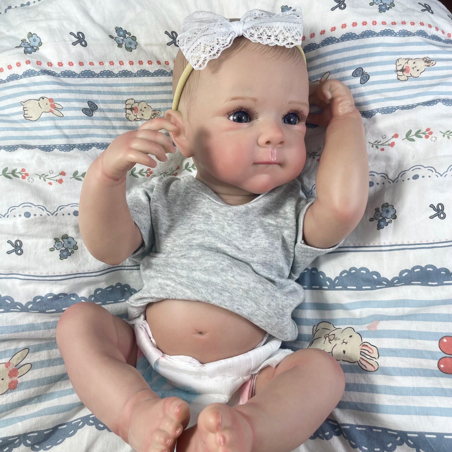 18 Inch Bettie Full Body Soft Silicone Vinyl Girl Reborn Baby Doll With Painted Lifelike Hair Bebe Reborn Toys