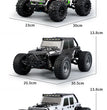 1:16 70KM/H Or 50KM/H 4WD RC Car With LED Remote Control Cars High Speed Drift Monster 4x4 Truck for Kids vs Wltoys 144001 Toys