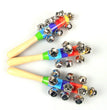 Colorful Rainbow Hand Held Bell Stick Wooden Percussion Musical Toy for Adult KTV Party Game Gift