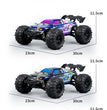 1:16 70KM/H Or 50KM/H 4WD RC Car With LED Remote Control Cars High Speed Drift Monster 4x4 Truck for Kids vs Wltoys 144001 Toys