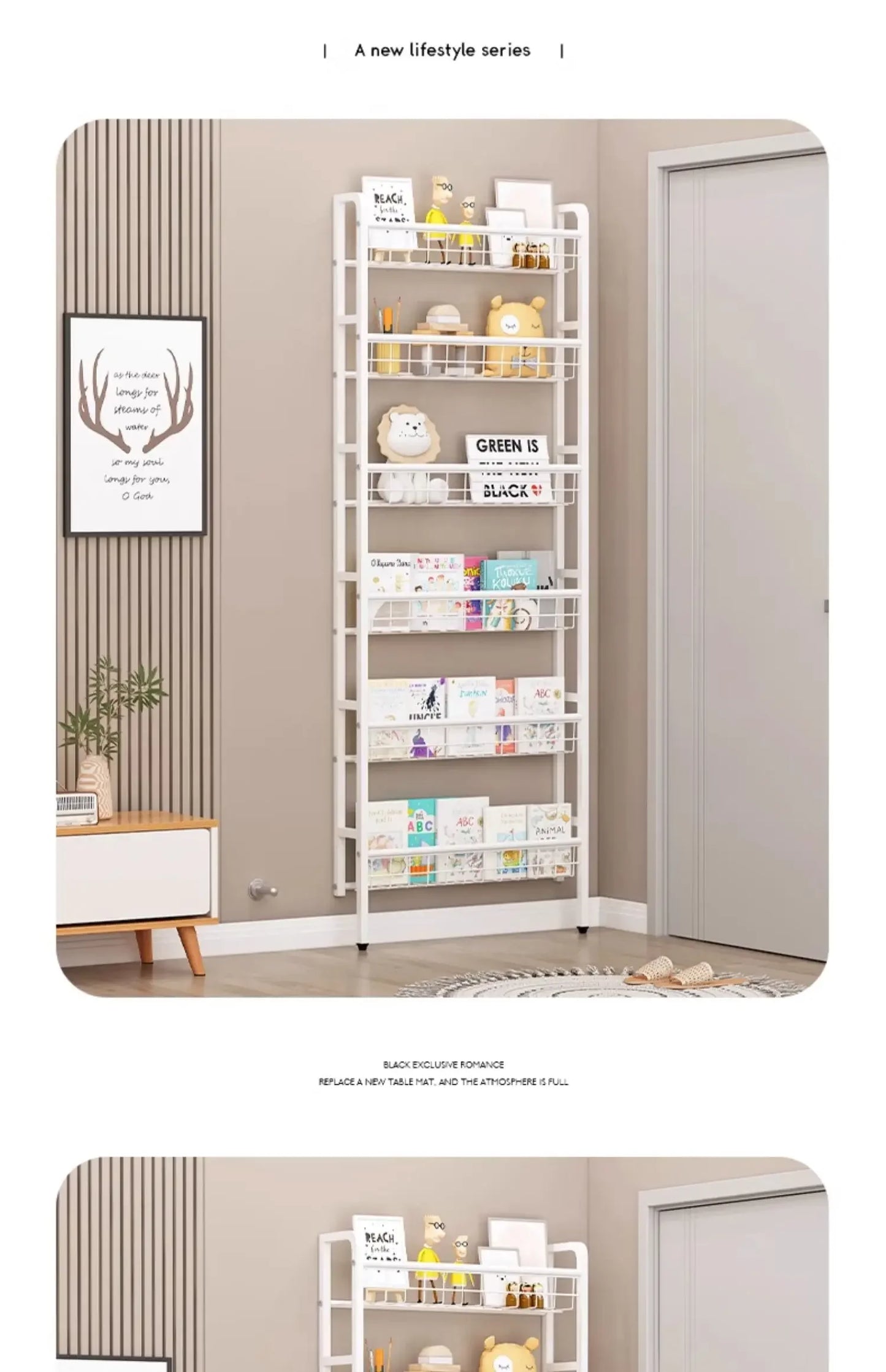 Over The Door Storage Rack Multi Layer Bathroom Load bearing Wall Hanging Shelf Kitchen Condiment Cabinet Door Rear