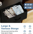 Dresser for Bedroom, Chest/Closet Storage with 8 Drawers, Clothes Organizers Tower with Fabric Bins, bedroom furniture