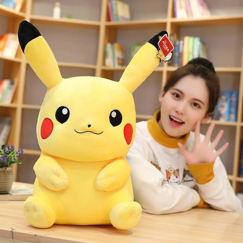 Pokemon Kawaii Pikachu Cute Stuffed Toys Cartoon Plush Dolls Anime Throw Pillow Birthday Christmas Gift For Kids Friends Boys