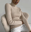 Women Fall Turtleneck Sweater Knitted Soft Pullovers Cashmere Jumpers Basic Soft Sweaters For Women 2024 Autumn Winter