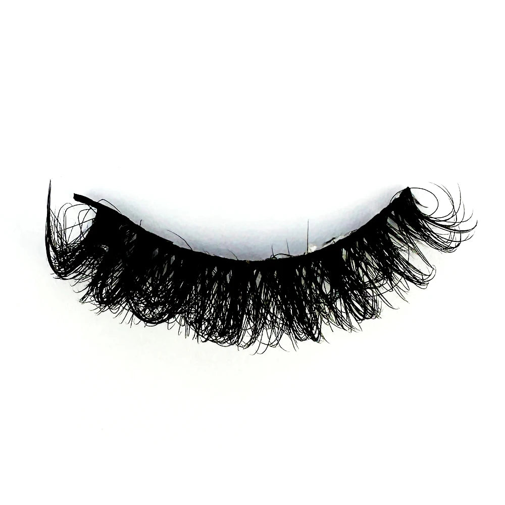 5pairs Classic Hybrid Volume Lashes New Arrival Wispy D Curl Short Russian Strip Lashes Makeup False Eyelashes