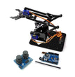 SG90 4 DOF Unassembly Acrylic Mechanical Arm Bracket Robotic Manipulator Claw For Arduino UNO Learning DIY Kit Programmable Toys