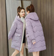 2023 New Women Long Down Cotton Jacket Korean Loose Cotton Coat Winter Thicken Warm Women Parkas Winter Female Hooded Coat