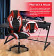 Gaming Chair, Backrest and Seat Height Adjustable Swivel Recliner Racing Office Computer Ergonomic Video Game Chair