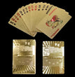 Gold Foil Poker Card Euro Style Plastic Playing Cards Waterproof Card Game Props Magic Tools Holiday Collectibles Party Gifts