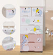 Dresser Storage Tall Dresser Organizer 5 Layers 6 Drawer Plastic Closet Rolling Parrot Cabinet  Clothes Organizer with Lock