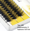 20/30/40D Cluster Eyelashes Natural Eyelash extension Indiviual bunches 1 box/60 bundle makeup Tools Soft box Lashes wholesale