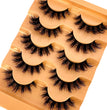 5pairs Classic Hybrid Volume Lashes New Arrival Wispy D Curl Short Russian Strip Lashes Makeup False Eyelashes