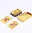 Gold Foil Poker Card Euro Style Plastic Playing Cards Waterproof Card Game Props Magic Tools Holiday Collectibles Party Gifts