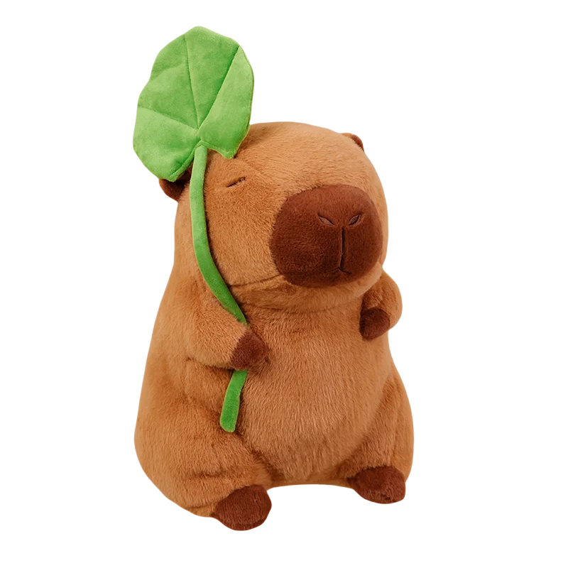 Lotus leaf Capybara Plush Toy  Oyster Bee Bckpack Capibara Cosplay Unicorn Dinosaur Boba Bread Ring Decor Stuffed Animals