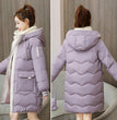 2023 New Women Long Down Cotton Jacket Korean Loose Cotton Coat Winter Thicken Warm Women Parkas Winter Female Hooded Coat