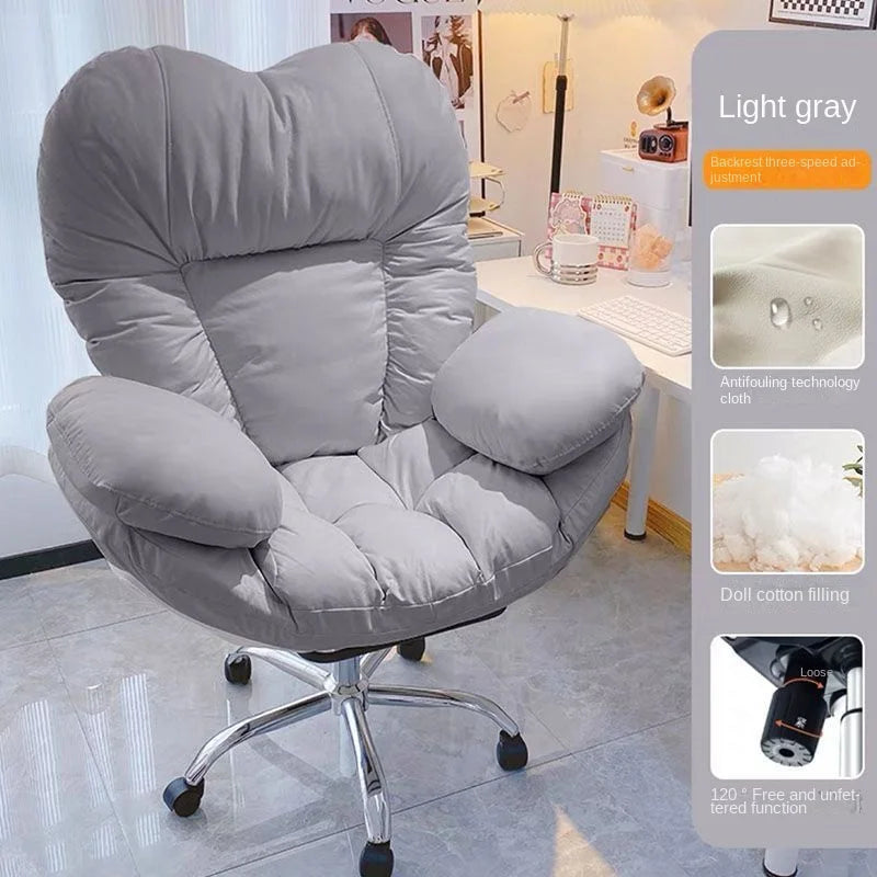 GUIG Lazy Computer Sofa Chair Home Comfortable Sedentary Reclining Table Chair Anchor Chair Live Chair Bedroom Lazy Chair Fotel