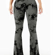 Tie-dye High-waisted Tummy Control Yoga Exercise Flared Pants