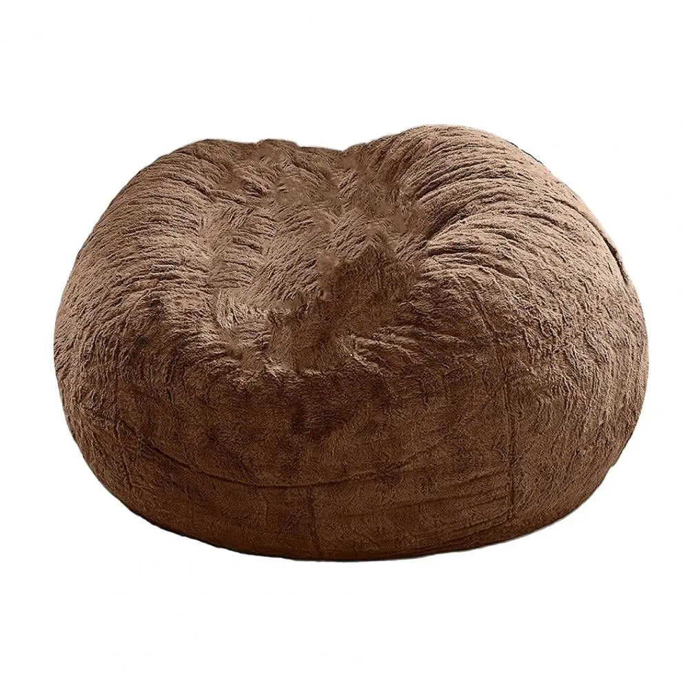 No Stuffed Gray Bean Bag Chair Giant Beanbag Pouf Sofa Bed Puff Futon Room Seat Tatami Relax Lounge Furniture Only Bag Case