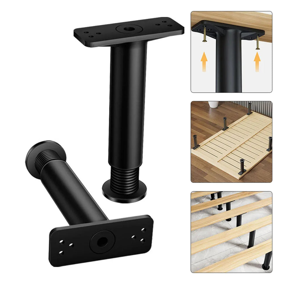 1PCS Telescopic Adjustable Bed Beam Support Foot High Hard Plastic Steel Furniture Leg Sofa Leg Bed Bottom Load Bearing Bracket