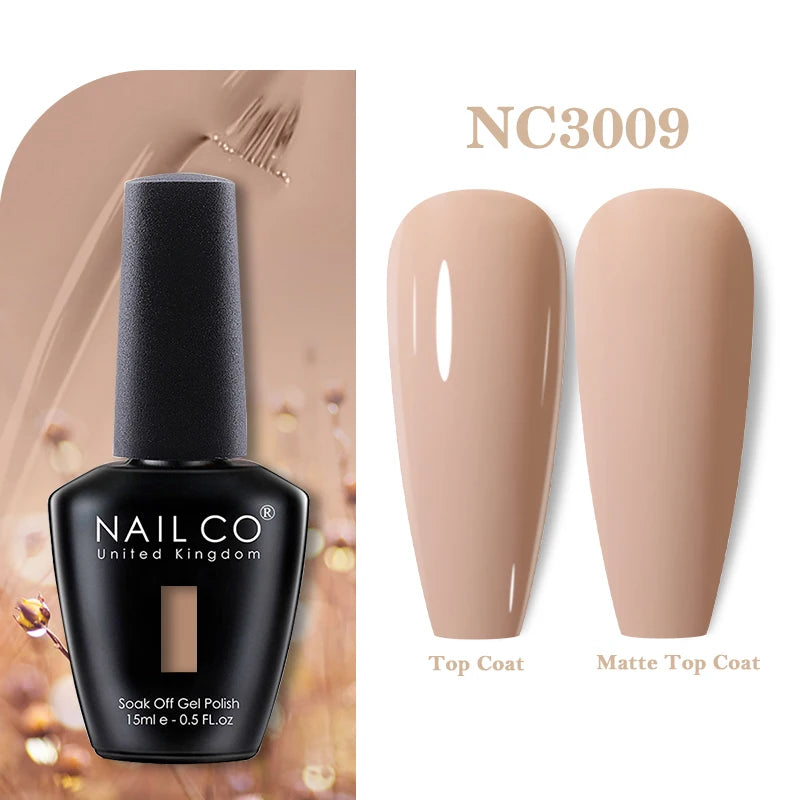 NAILCO 15ml Nail Gel Polish Vernis Semi Permanent UV Varnish Nails Art Manicure Design TOP BASE Hybrid Nail Supplies Nail Glue