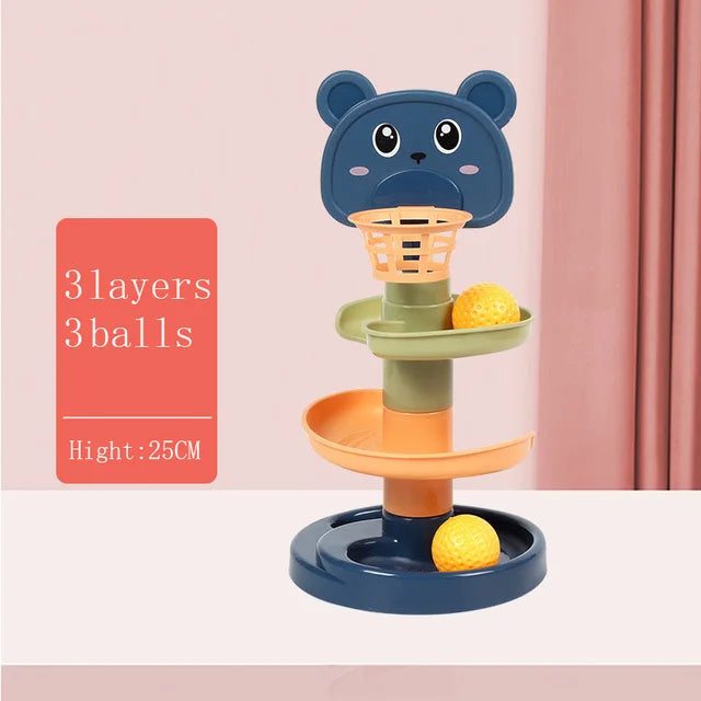 Montessori Baby Toy Children Montessori Educational Toys For Babies Rolling Ball Stacking Track Baby Education Toys Children