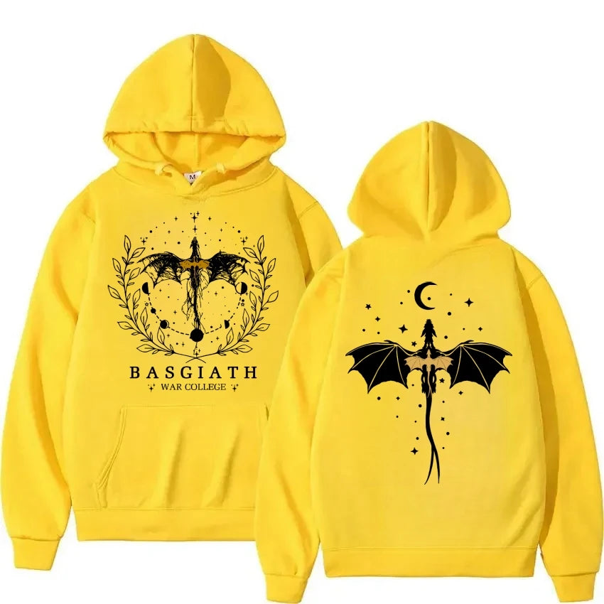 Basgiath War College Cotton Hoodies Fourth Wing Women Men Clothing Printed Graphic Spring Autumn Sweatshirt Streetwear Tops