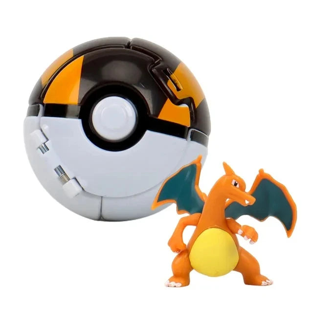 Pokeball Pokemon Figurine Elf Ball Anime Figure Cartoons Pikachu Charizard Pocket Monster Pet Anime Action Model Toy Kids Gifts