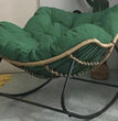 X&D Human Bird Nest Rattan Weaving Rocking Chair Leisure Sofa Home Balcony Single Lazy Sofa Rocking Chair Rattan Chair Can Sleep