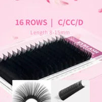 GLAMLASH L/LU/M W Shape Eyelash Extension 3D Premade Volume Fan Lashes W Style YY Lashes Faux Mink Volume Lashes Natural Eyelash