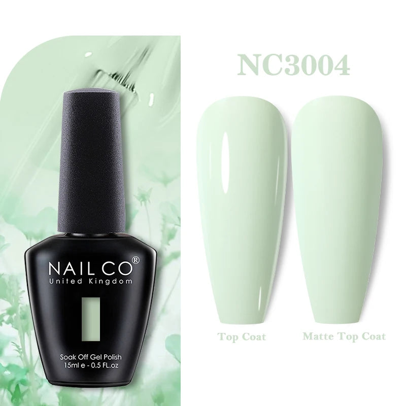 NAILCO 15ml Nail Gel Polish Vernis Semi Permanent UV Varnish Nails Art Manicure Design TOP BASE Hybrid Nail Supplies Nail Glue