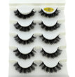 5pairs Classic Hybrid Volume Lashes New Arrival Wispy D Curl Short Russian Strip Lashes Makeup False Eyelashes