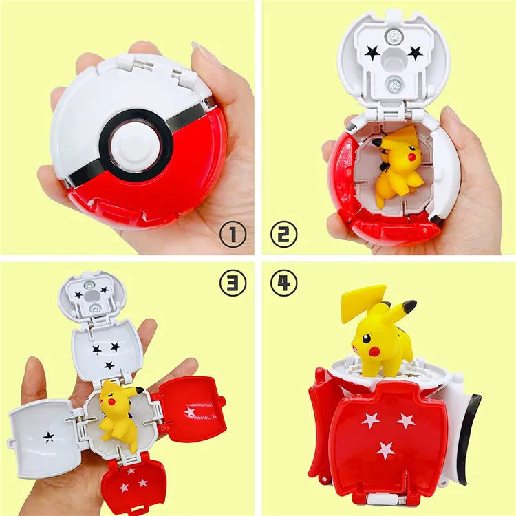 Pokeball Pokemon Figurine Elf Ball Anime Figure Cartoons Pikachu Charizard Pocket Monster Pet Anime Action Model Toy Kids Gifts