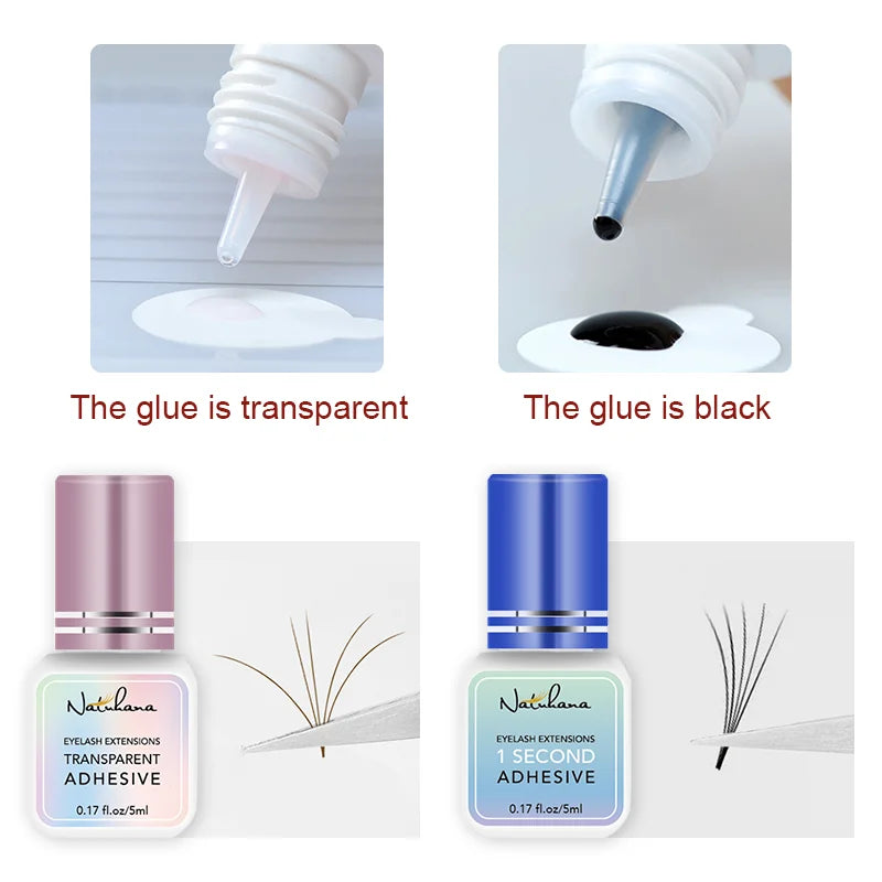 Professional 5ml 0.3S 0.5S 1S 2S 3S Eyelash Glue Fast Drying Strong False Eye Lash Extension Glue Adhesive