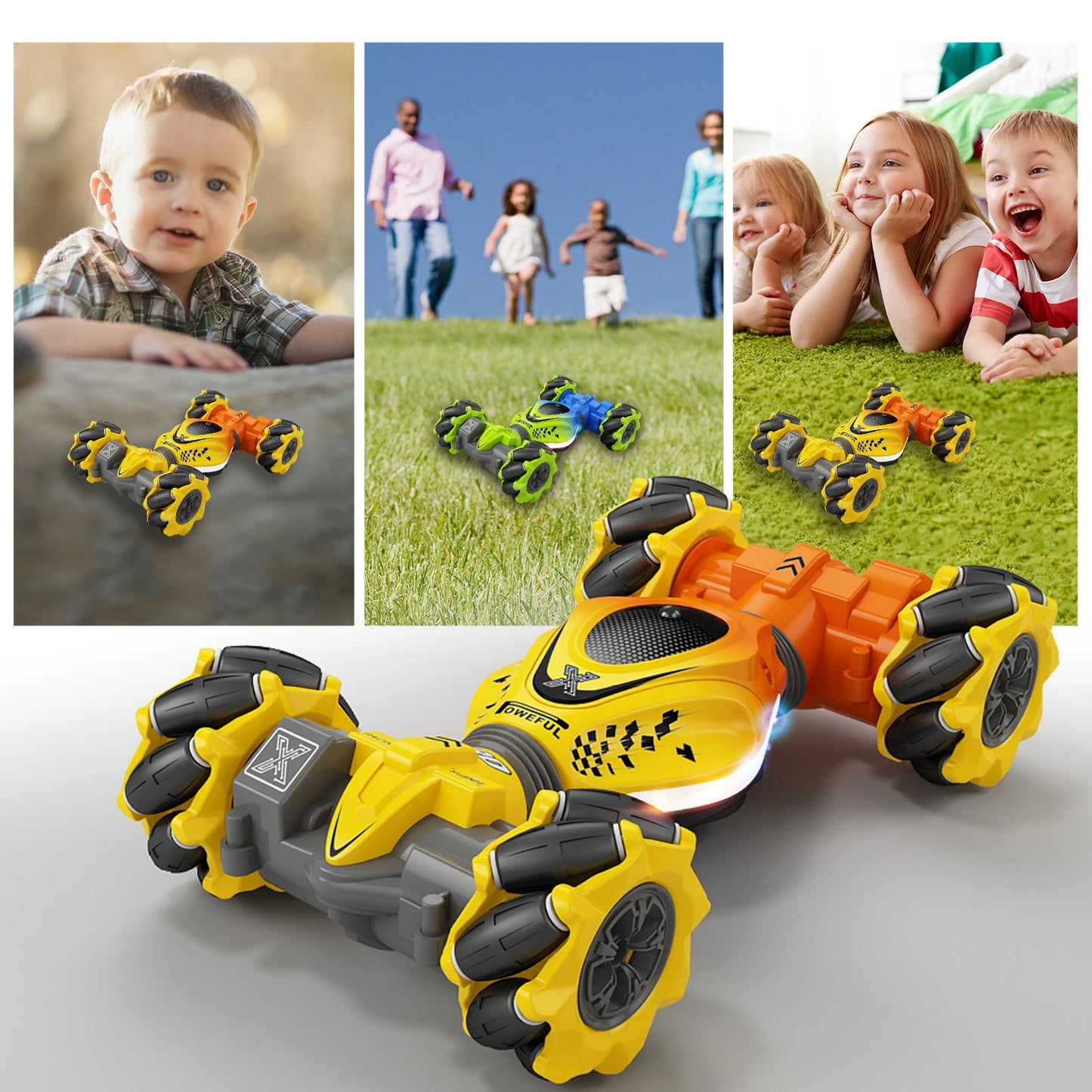 4WD RC Car Toy 2.4G Radio Remote Control Cars RC Watch Gesture Sensor Rotation Twist Stunt Drift Vehicle Toy for CHildren Kids