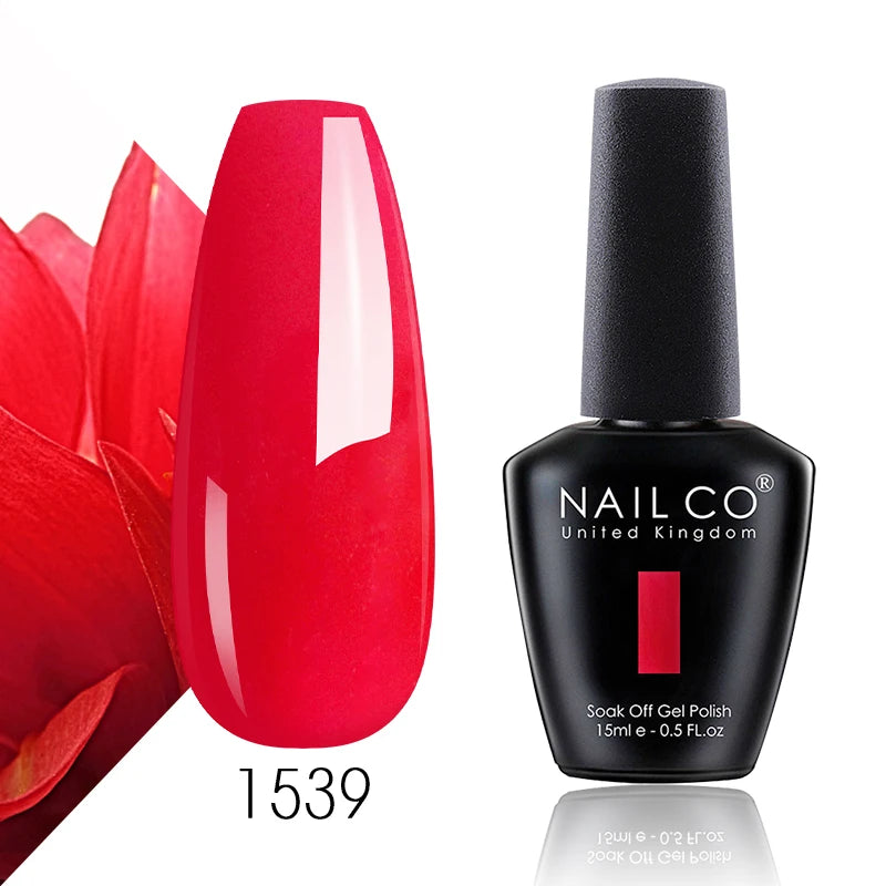 NAILCO 15ml Translucent Color Gel Nail Polish Vernis Semi Permanent UV LED Gel Polish For Nail Art Gel Manicure TOP BASE Varnish