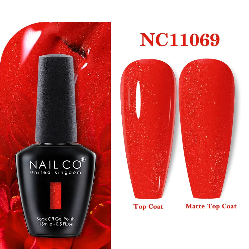 NAILCO 15ml Nail Gel Polish Vernis Semi Permanent UV Varnish Nails Art Manicure Design TOP BASE Hybrid Nail Supplies Nail Glue