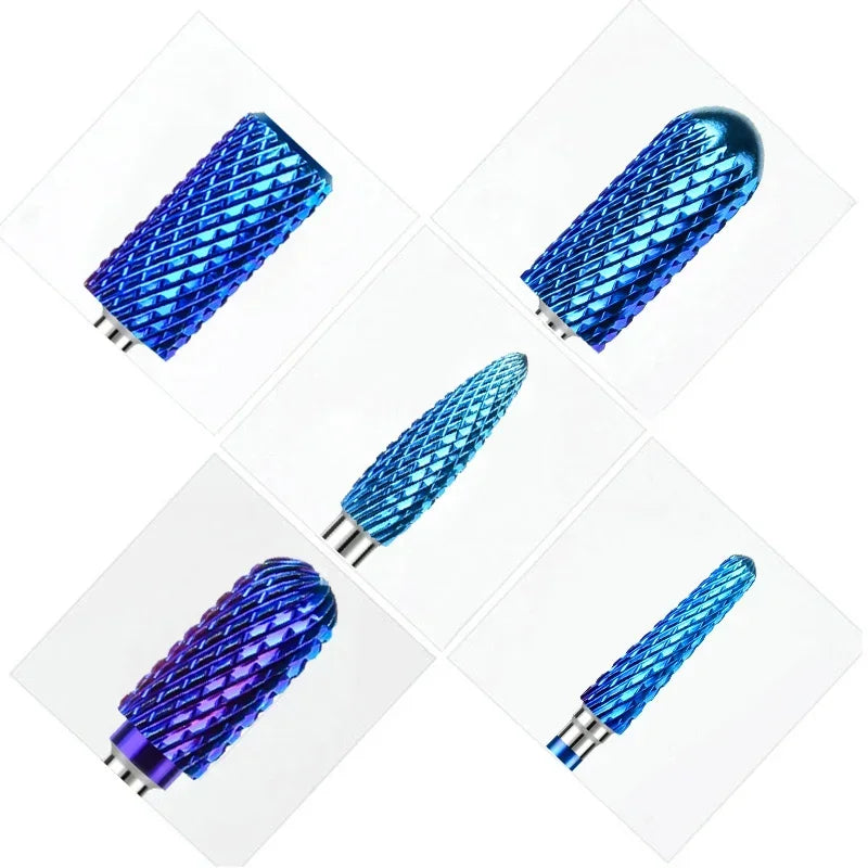 Nail Drill Bits for Acrylic Gel Nails Tungsten Carbide Nail Bits for Nail Drill E-file Bits Manicure Pedicure Remover Tools