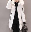 Women Winter Jackets Down Cotton Hooded Tops Large Size Parkas Mujer Coats Long Coat Fashion Female Fur Collar Outfits New Year