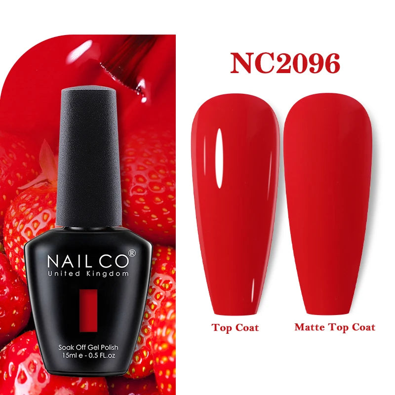 NAILCO 15ml Nail Gel Polish Vernis Semi Permanent UV Varnish Nails Art Manicure Design TOP BASE Hybrid Nail Supplies Nail Glue