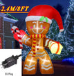 Christmas Inflatable Decoration Toy Built-in LED Lights Inflatable Model Indoor Outdoor Ornament Xmas Party New Year Garden Deco