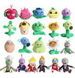 Plants vs Zombies Plush Pendant Toys Peashooter Cherry Bomb PVZ Sunflower Squash Split Pea Soft Stuffed Doll Bag Charm Kids Gift