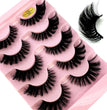 5pairs Classic Hybrid Volume Lashes New Arrival Wispy D Curl Short Russian Strip Lashes Makeup False Eyelashes