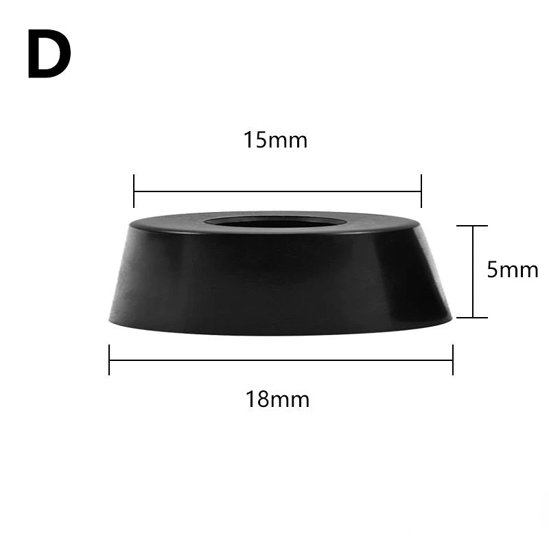 8Pcs Black Rubber Feet Chair Floor Protector Non-slip Furniture Feet Table Leg Cover Speaker Cabinet Bottom Pads Funiture Parts